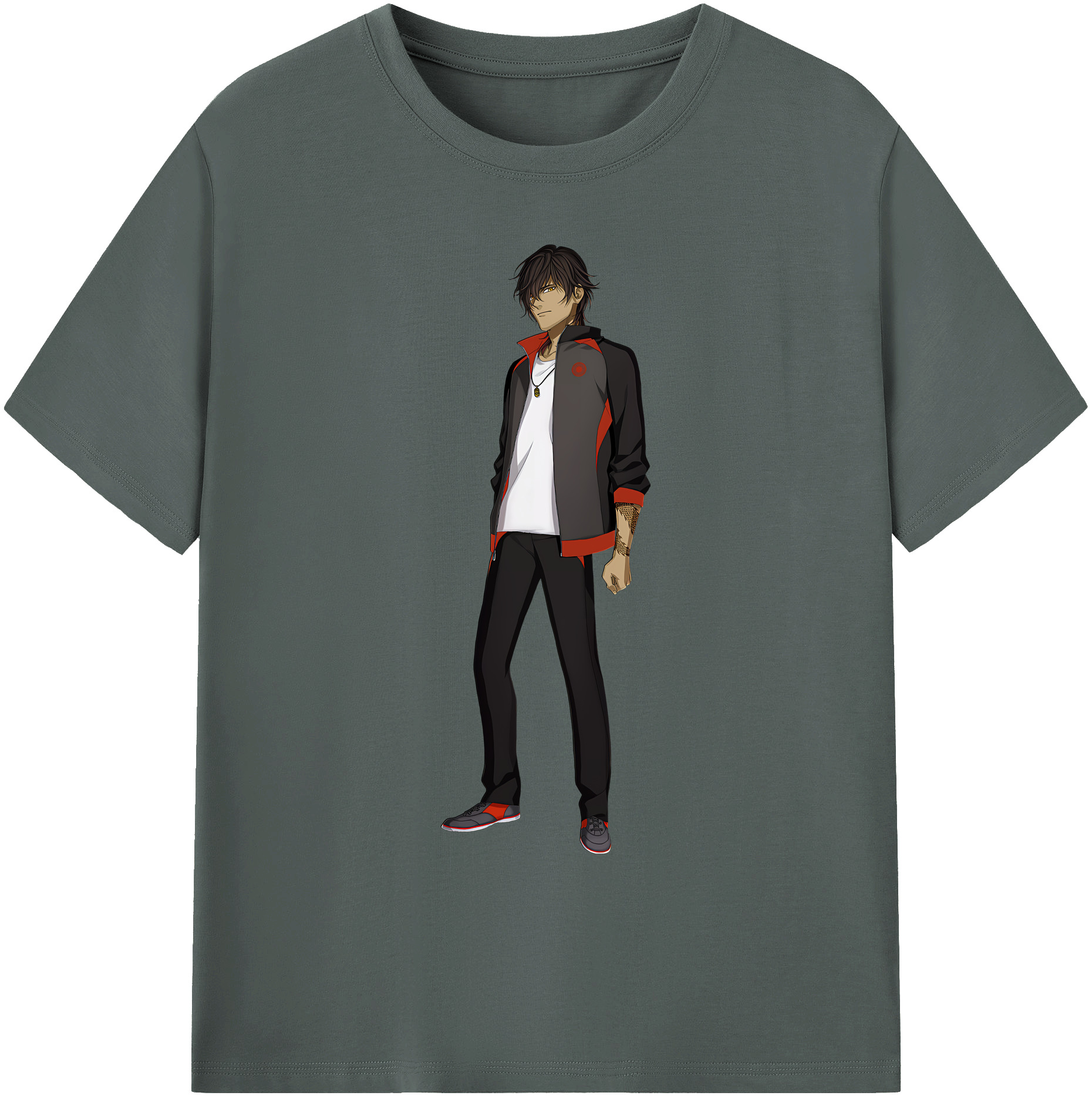 （画像用） 刀剣乱舞 Touken Ranbu 綿100％ メンズ半袖Tシャツ｜肌触りやわらか＆通気性